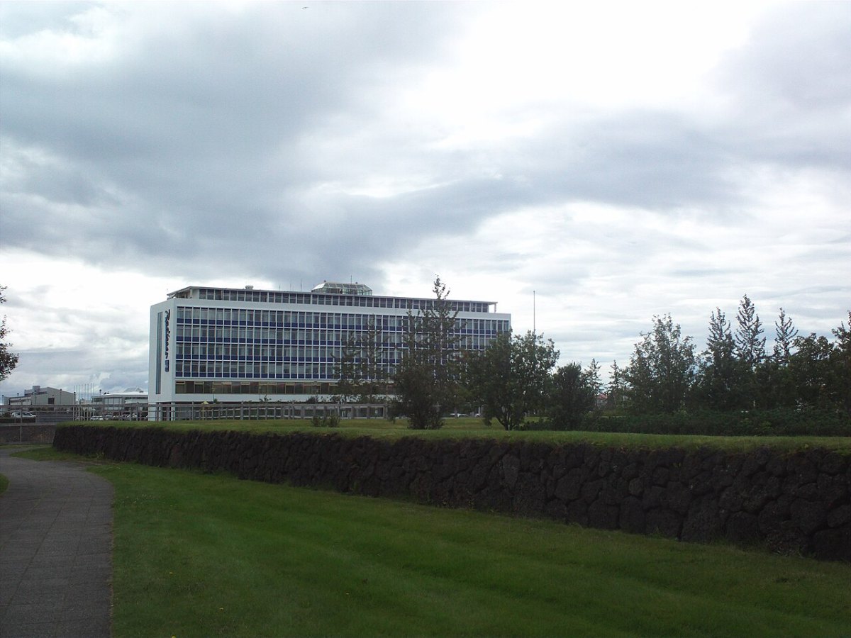 Hótel Saga við Hagatorg árið 2014.