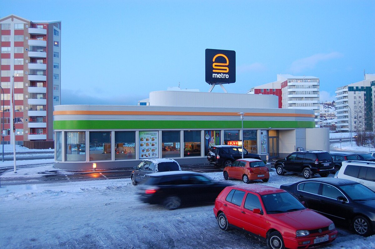 Sami staður orðinn Metro, 2009.
