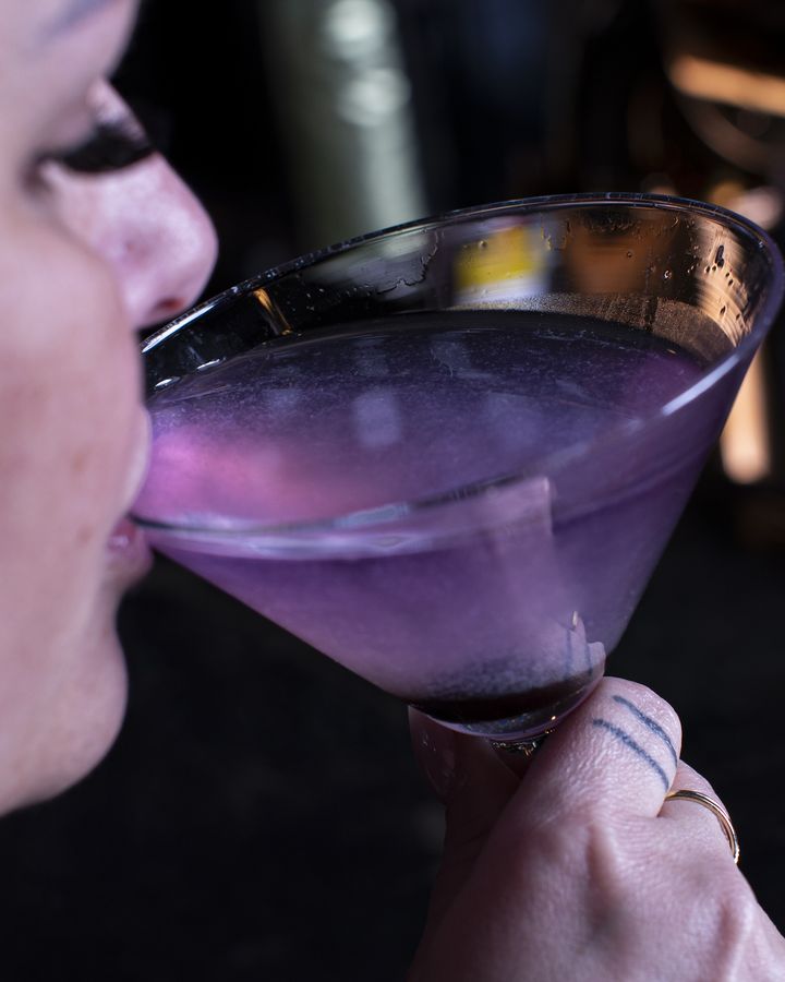 Blue French Gimlet